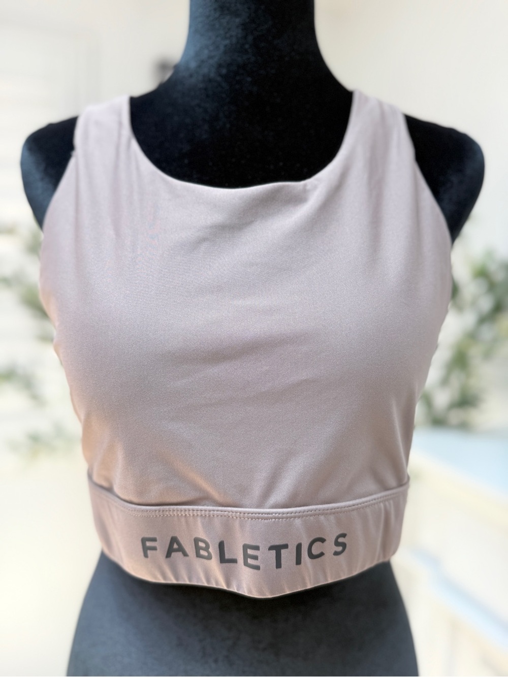 Fabletics Dusty Rose High Neck Sports Bra